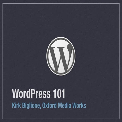 WordPress 101 for Publishers