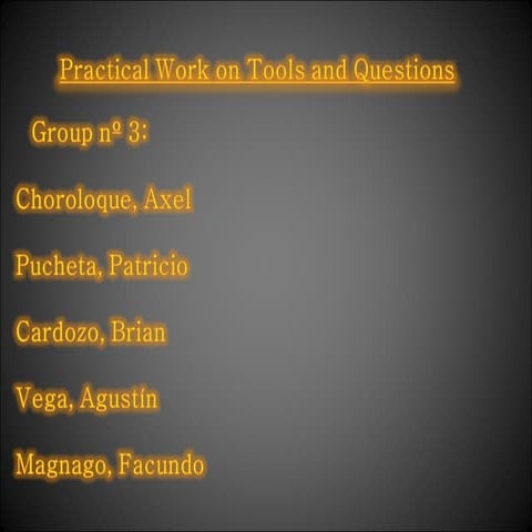 English practical work n° 1 | PPTX