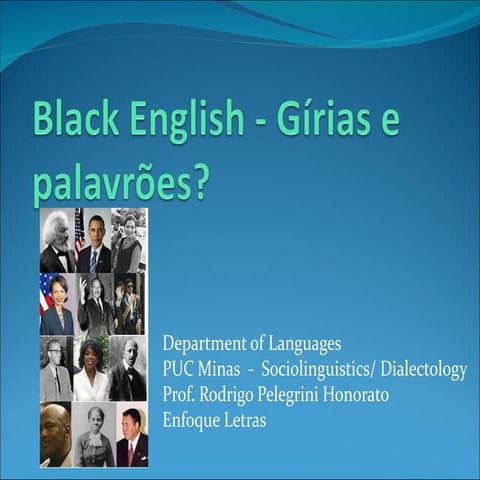 African American Vernacular English | PDF