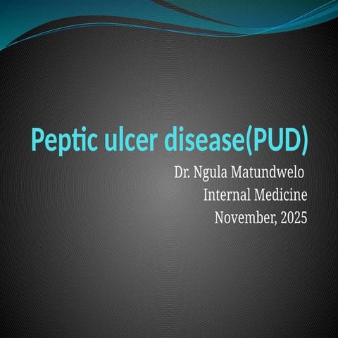 PUD Presentation management and clinical significance.pptx