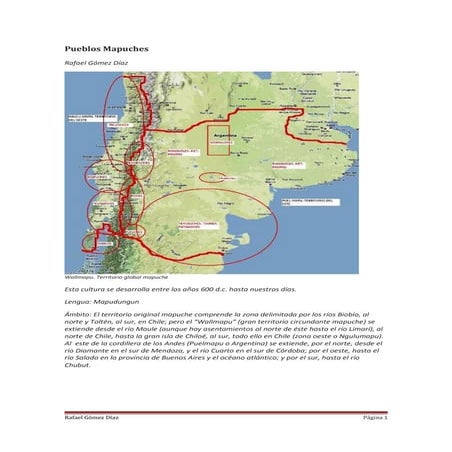 Pueblo Mapuche, por Rafael Gomez Diaz | DOC