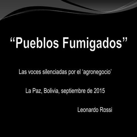 Pueblos fumigados