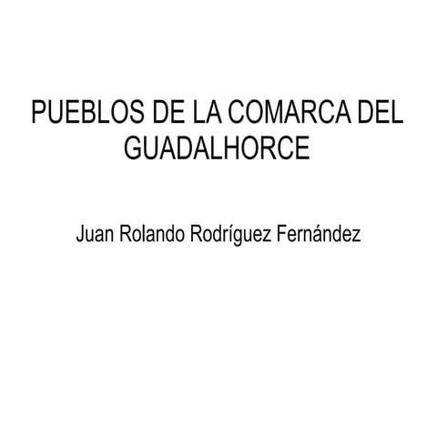 Pueblos Guadalhorce