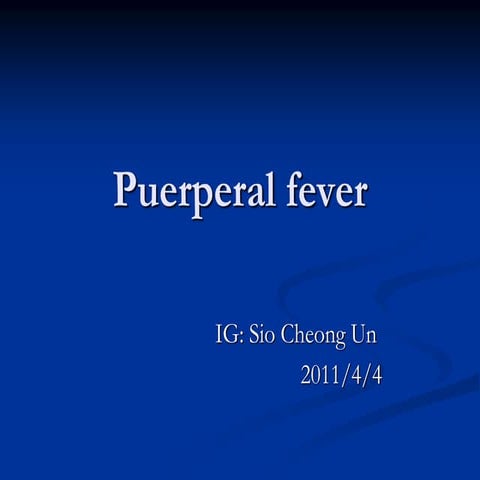 puerperal-fever [Autosaved].ppt