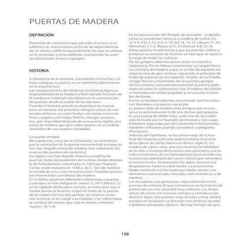 Catalogo de componentes de puertas y ventanas de madera. | PDF