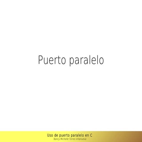 Uso de Puerto paralelo en C