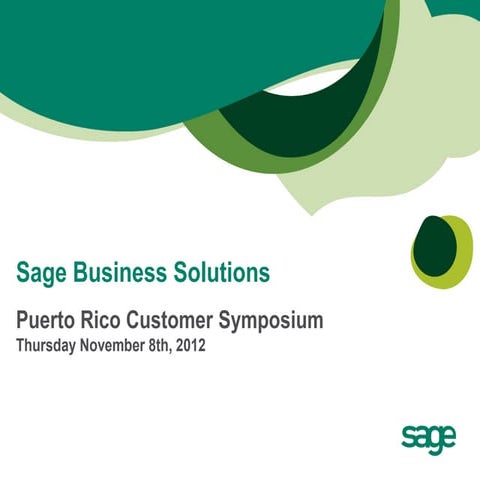 Sage Caribbean Customer Update with Mike Wingrove