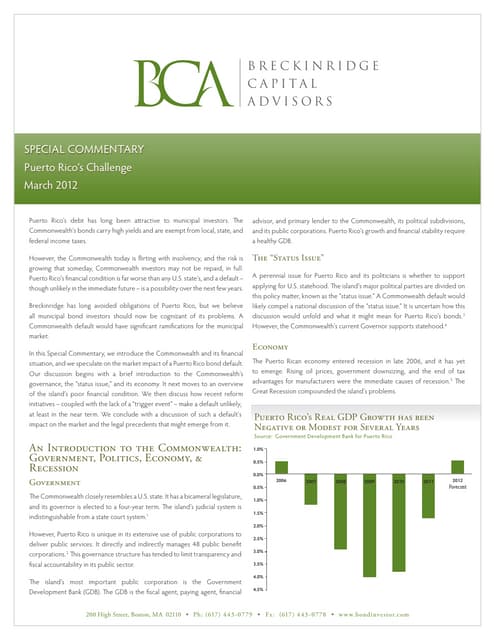 Puerto Rico S Challenge