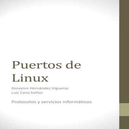 Puertos de linux