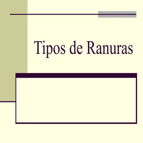 puertos y ranuras de clases y ademas todos los tipos