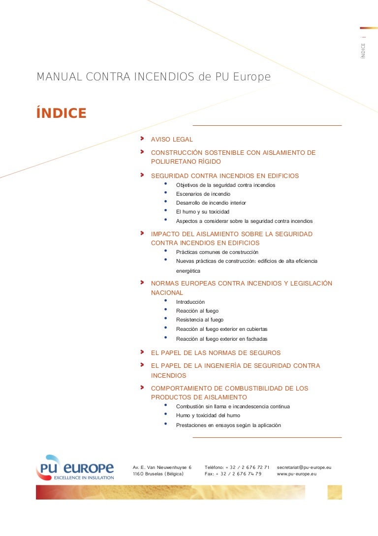 Manual de Poliuretano y Seguridad Contra Incendios, editado por PU EU…