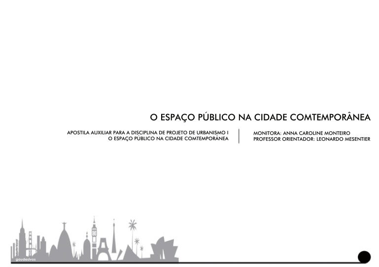 O Espaco Publico Na Cidade Contemporanea