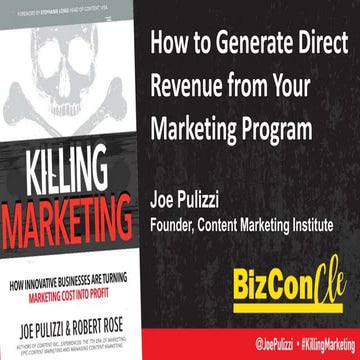 How to Generate Direct Revenue from Your Marketing Program