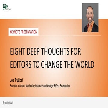 8 Critical Thoughts for Editors and Content Creators