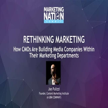 Rethinking Marketing - Turning Your Marketing from Cost Center to Profit Center