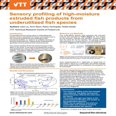Sensory profiling of high-moisture extruded fish products from underutilized ...