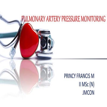 Pulmonary artery pressure monitoring
