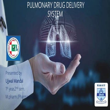 Pulmonary drug delivery system (PDDS)