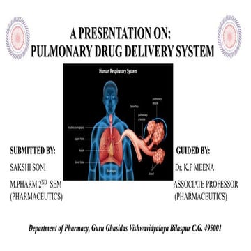 Pulmonary drug delivery system M.pharm -2nd sem P'ceutics