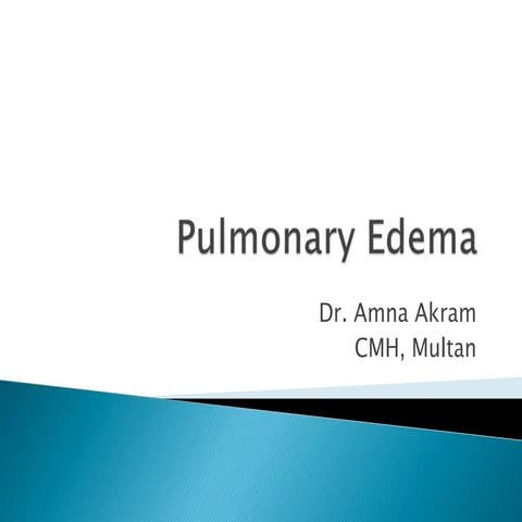 Pulmonary edema