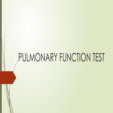 Pulmonary function test Pulmonary function test.pptx