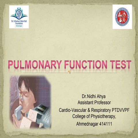 Pulmonary function testing