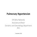 Pulmonary hypertension