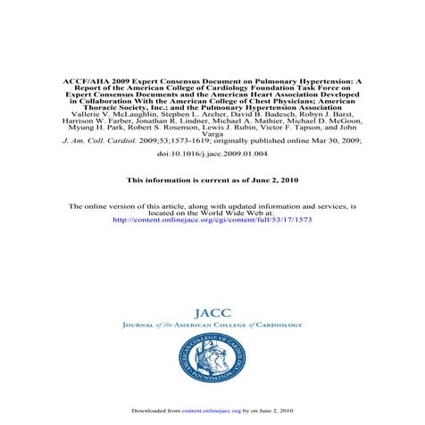 Pulmonary hypertension
