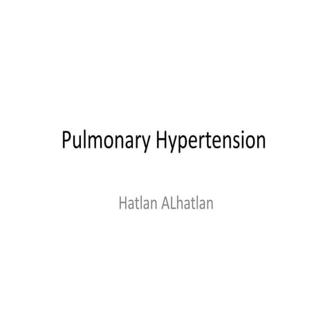 Radiology of Pulmonary Hypertension