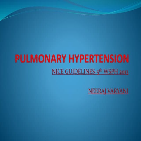 Pulmonary hypertension