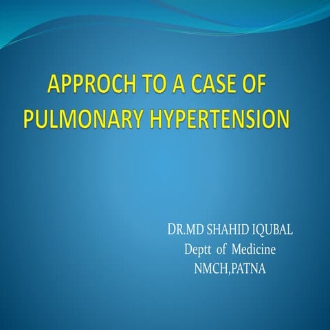 Pulmonary hypertension