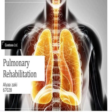 Pulmonary rehabilitation