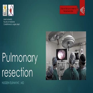 Pulmonary resection