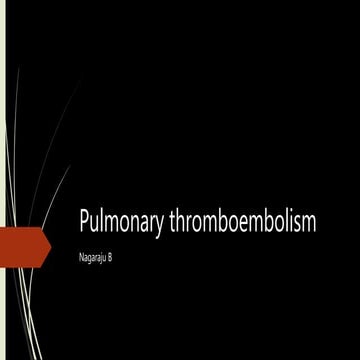 Pulmonary embolism ventilation perfusion scan | PPTX