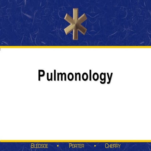 Pulmonology (resp emerg)