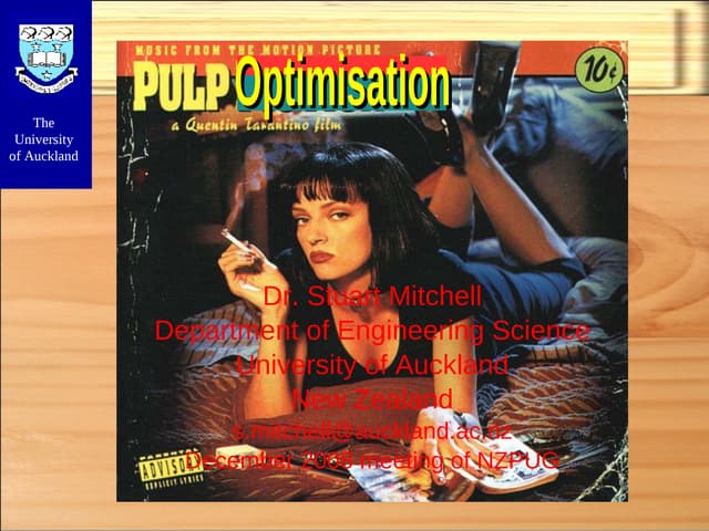 Stuart Mitchell - Pulp Optimisation