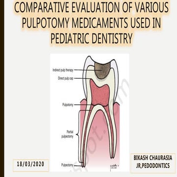 CVEK,S PULPOTOMY | PPTX