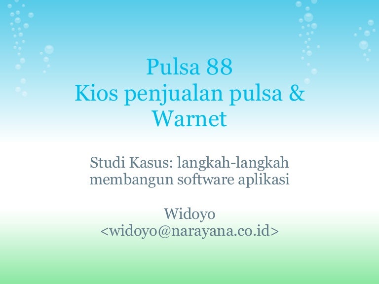 Langkah-langkah Membuat Software Aplikasi
