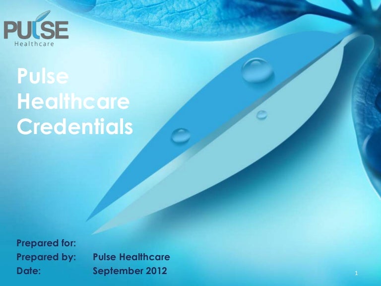 Pulse healthcare credentials