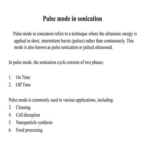 pharmacy field Pulse mode in sonication.pptx