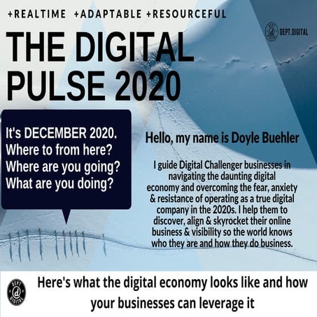 The Future of Business Online - Pulse of Digital 2020 Presentation