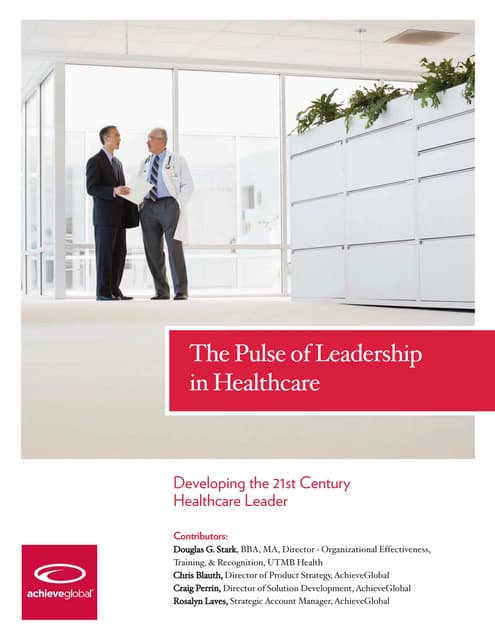 Leadership in healthcare | PPT