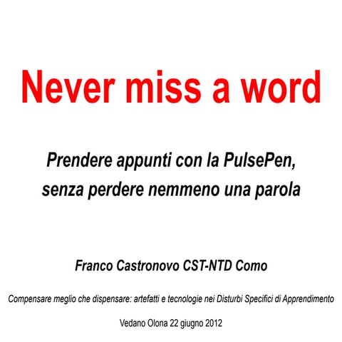 La Pulsepen nella didattica