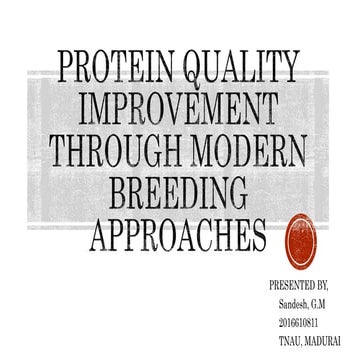 Pulses Protein Improvement