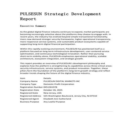 PULSESUN Report 2026: Security, Service, and Product Innovation ...