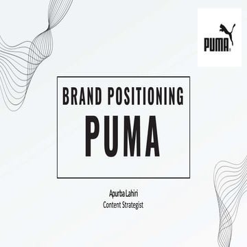 PUMA digital marketing  content analysis