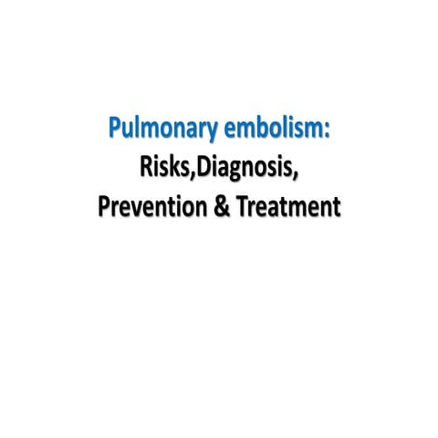 Pumonary embolism vkas