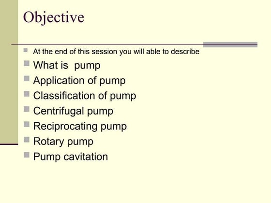 Basics Of Pump types, Details, and working principles.