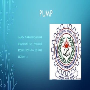 pump, fluid mechanics reciprocating pump