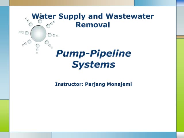 Pump pipeline